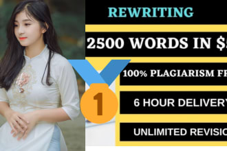 rewrite or paraphrase 150 articles to create original content in 24 hours