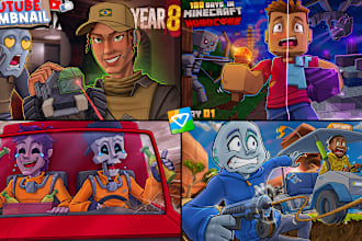 draw the coolest cartoon youtube thumbnail