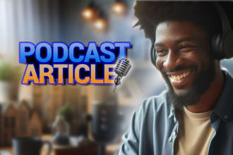 do SEO podcast article writing for your podcast