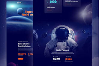 awesome UI UX design for nft website