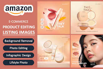 design amazon listing image, product editing, infographics