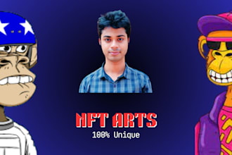 create original nft art and produce a collection with information
