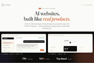 build ai website, ai chatbot, ai saas, ai web app with react next js