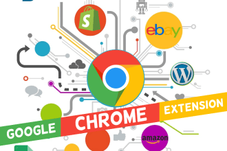 create google chrome extension, web automation , web hooks