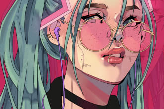 create a professional manga illustration for you