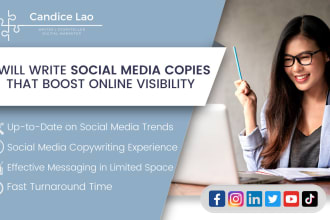 write social media copies that boost online visibility