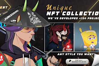 design unique nft art and generate collection with metadata