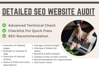deliver a SEO audit and strategy in german, french, or english