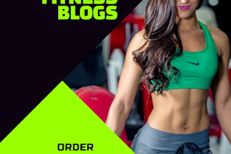 write health and fitness blog articles