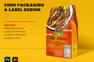 create pouch design, bag design, food packaging design