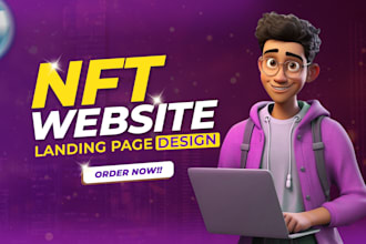 create develop nft website nft landing page nft martketplace