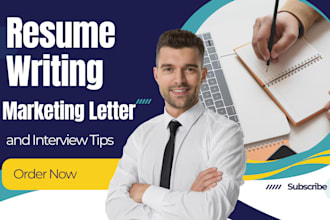 write CV resume, marketing letter, cover letter and linkedin