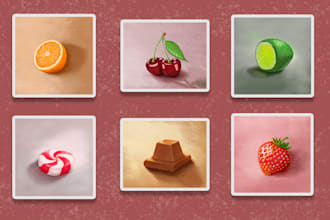 draw a food illustration for cafe, restaurant menu or other needs