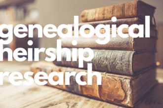 conduct forensic genealogical research to determine legal heirs