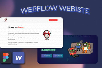 develop responsive webflow website design, webflow landing page, figma webflow