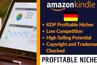 find profitable niche ideas for amazon KDP german market