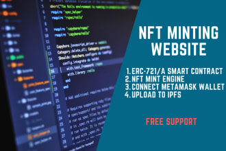 design develop nft minting website