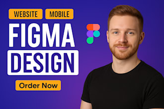 design a stunning figma website design, website ui ux, website mockup