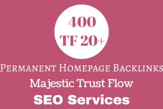 do high majestic tf permanent homepage backlinks
