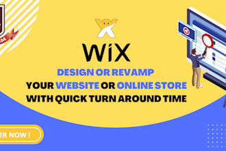 design professional wix website for your business