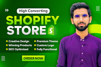 create high converting shopify dropshipping store or website
