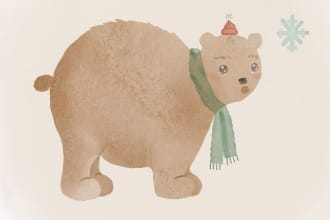 draw cozy watercolor illustrations
