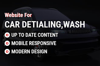 do well designed car detailing website