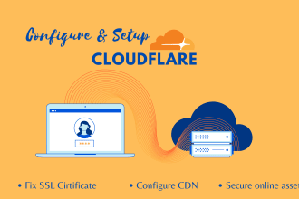configure and fix any existing errors related to cloudflare