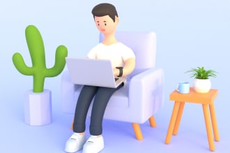 design 3d illustration for your app, website and etc