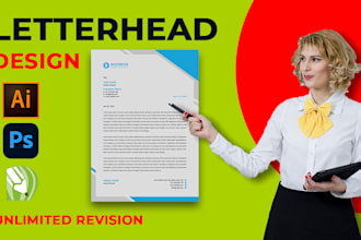 do creative and modern editable letterhead template