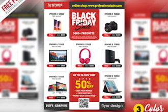 design professional product sale or advertisement flyer