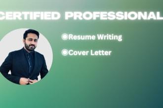 design a visually professional resume and cover letter