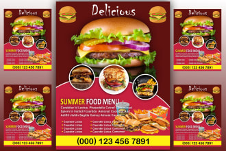 make food flyer, poster, food menu, restaurant menu design