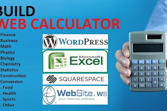 create any web calculator calculation for your website