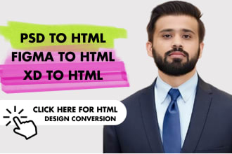 convert psd to html figma to html xd to html sketch to html bootstrap css