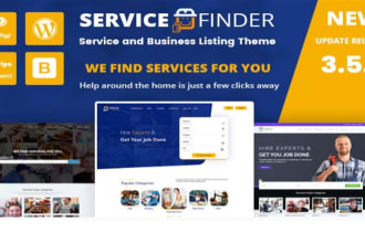 customize service finder business directory listing theme