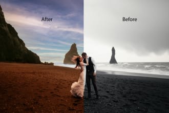 edit and retouch your wedding photos and event photos