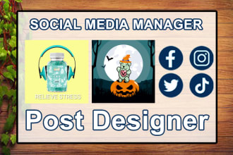be your social media post designer and manager
