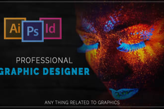 create any graphic design, redesign, and photoshop work