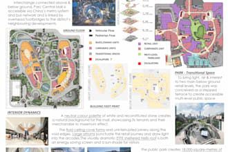 design architectural case study and site analysis poster