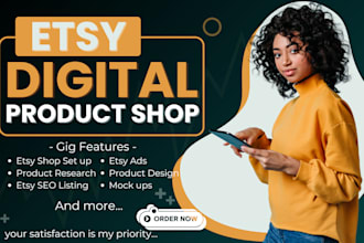set up etsy shop, etsy digital products shop, etsy shop set up, etsy SEO listing