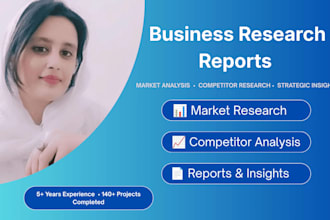 write business research reports and market analysis