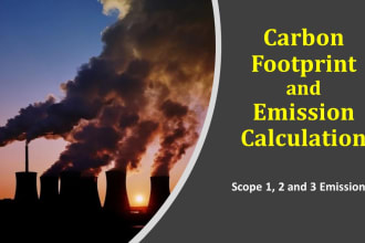 calculate carbon footprint or green house gas emissions