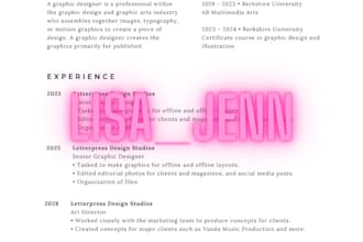 write a professional resume and cover letter
