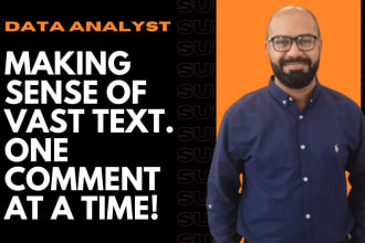 do text analysis and categorize large posts and comments