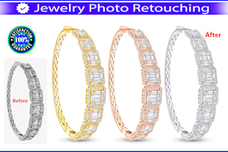 do HD jewelry photo retouch and product image editing in photoshop