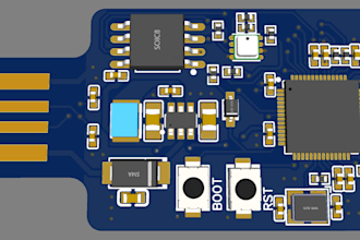 design circuit schematic and pcb in easyeda and proteus
