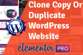 clone any web page into elementor template