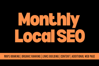 provide monthly gbp management service for google map ranking