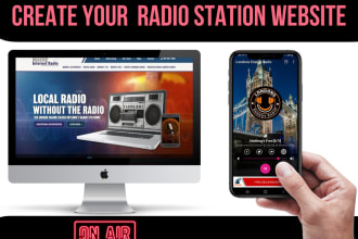 build music website for radio stations djs labels and artists